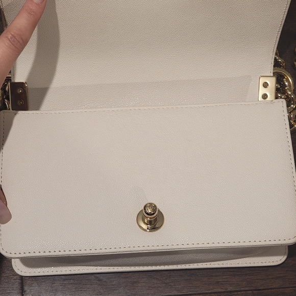 CHANEL SMALL BOY BAG (WHITE W/GOLD) - Picture 12 of 16